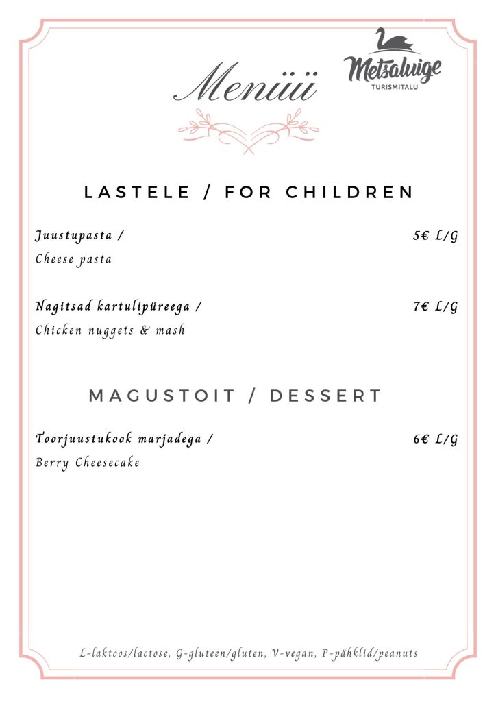 metsaluige-restoran-lastele Metsaluige restoran lastele