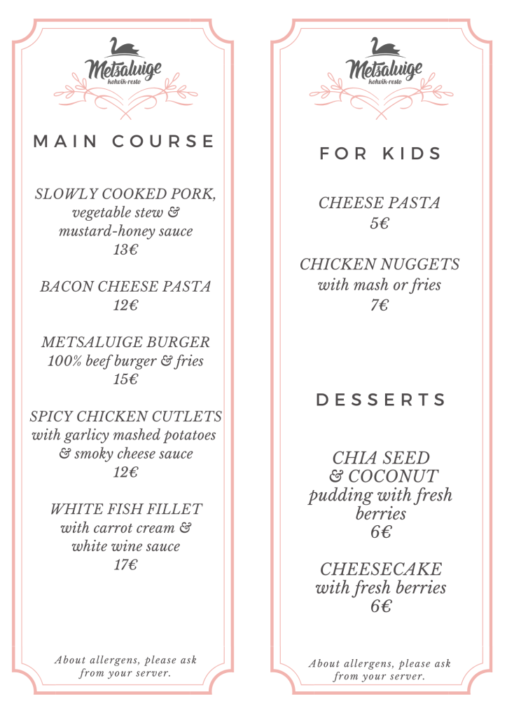 metsaluige-menu-main-course Metsaluige menu main course
