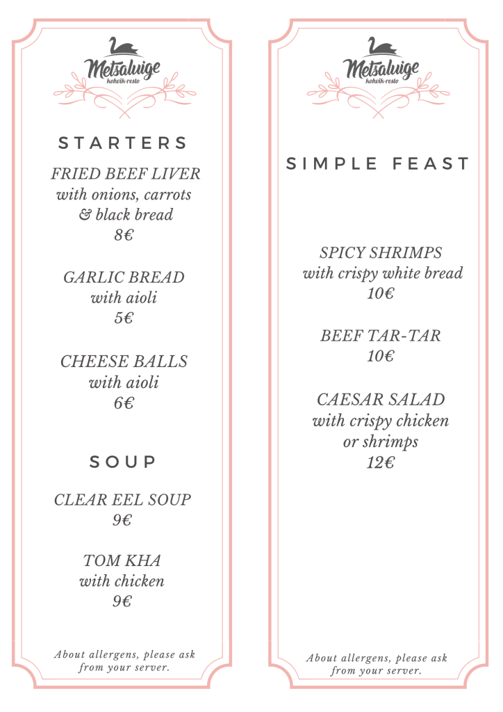 metsaluige-menu-starters Metsaluige menu starters